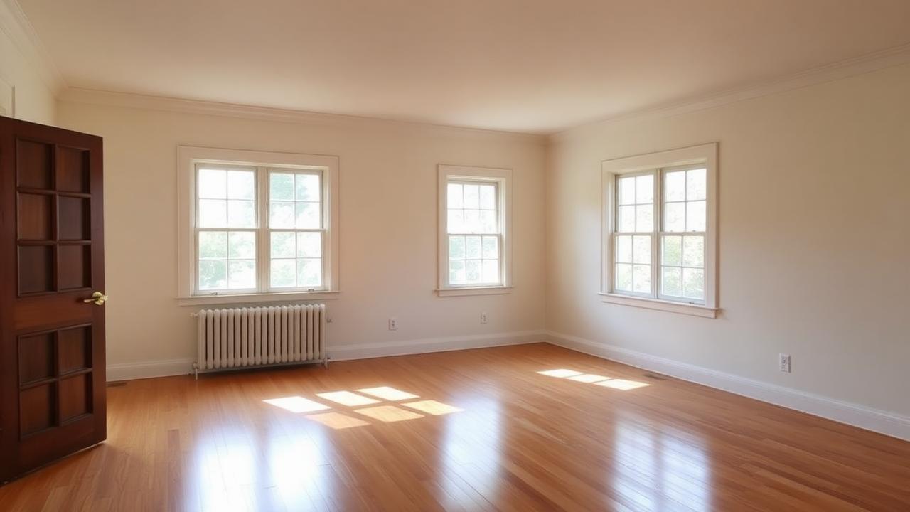 Representative example of an empty, clean home ready for sale