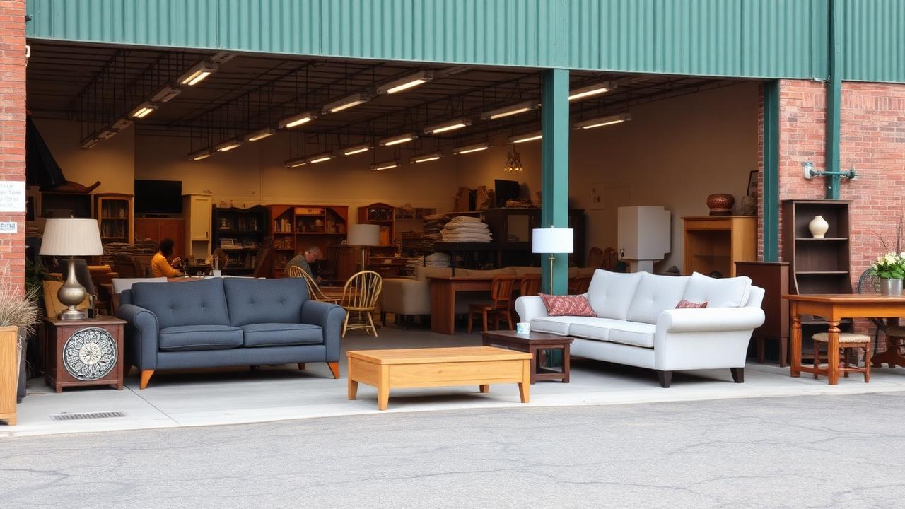 Furniture donation center receiving couches and tables in the Texoma area